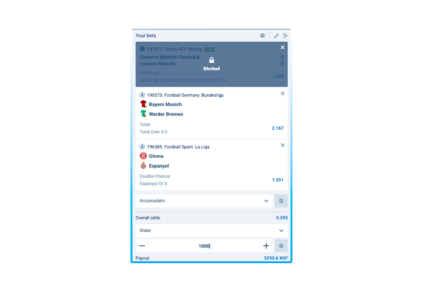Filling out the product card