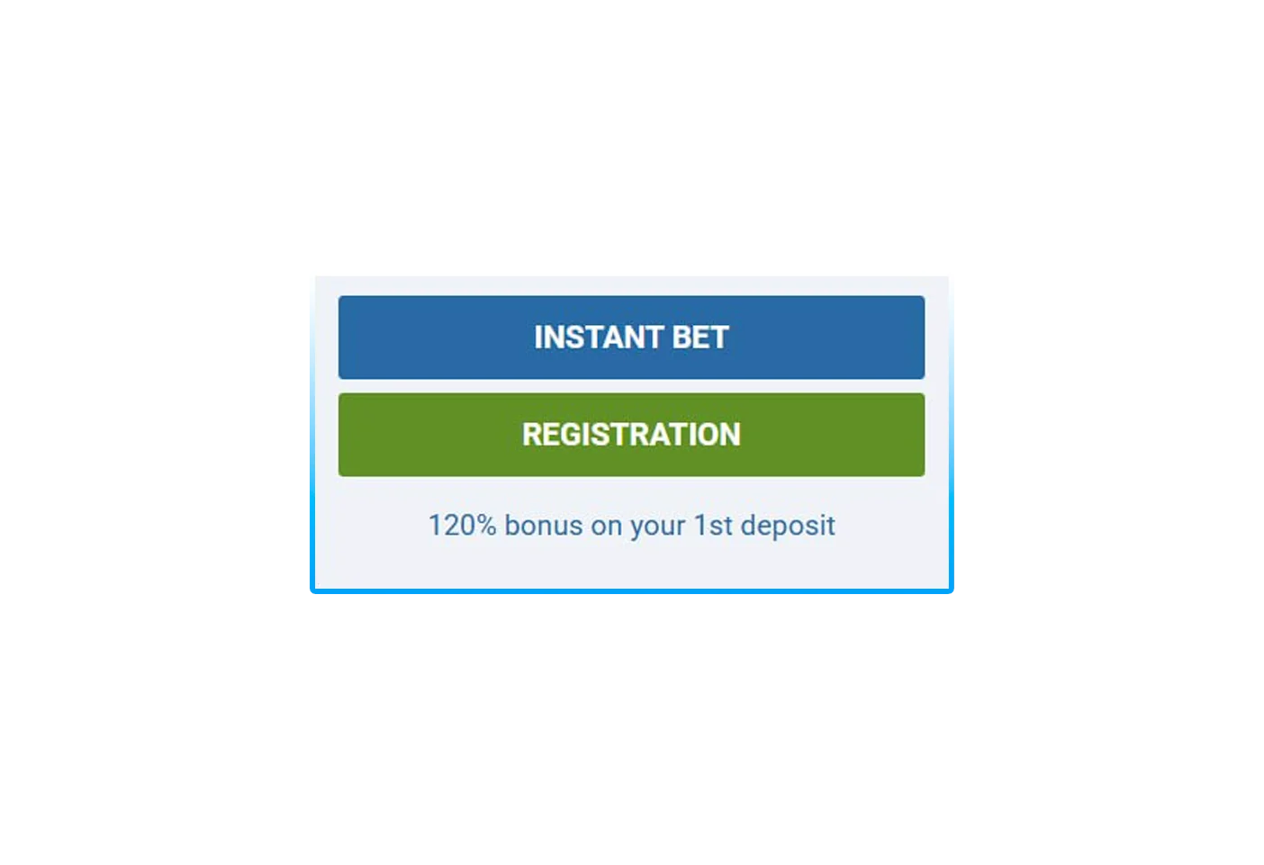 Confirming the bet button