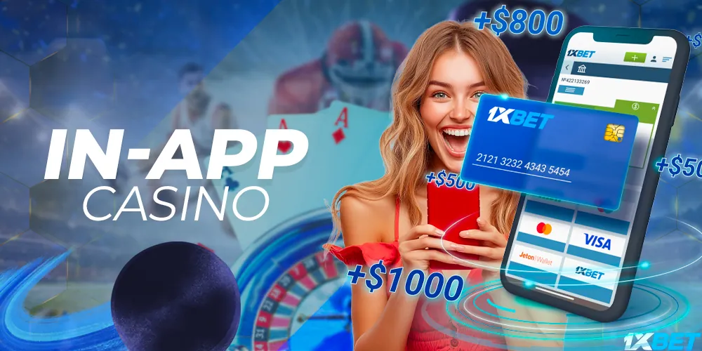 Play casino games directly in the mobile app